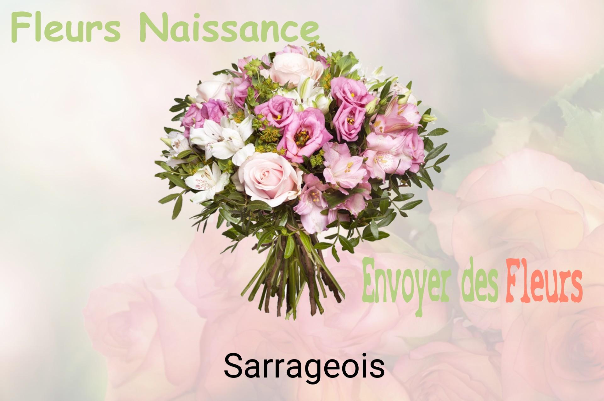 Bouquet de fleurs de naissance livré à Sarrageois
